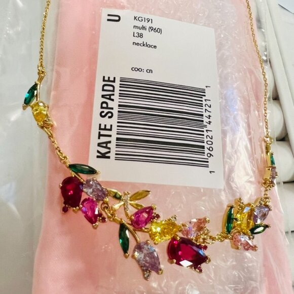 $129 Kate Spade Greenhouse Floral Necklace - Picture 5 of 6